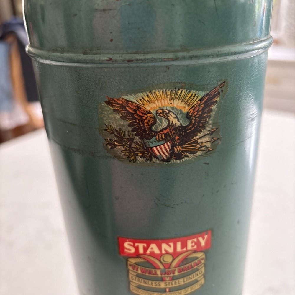 Vintage Stanley Super Vac‎ Stainless Steel Lined Thermos USA N945 Red Label - Picture 7 of 7